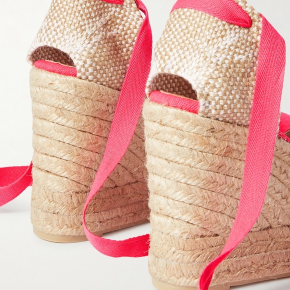 CASTAÑER + NET SUSTAIN Chiara 80 canvas wedge espadrille New in Box Size 37 - Picture 4 of 4